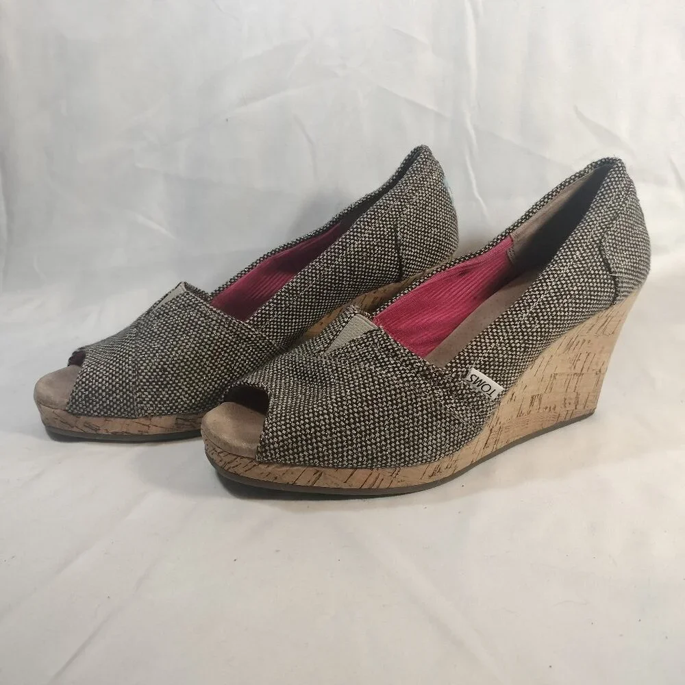 Toms‎ Wedge Cork Espadrilles (Stella)